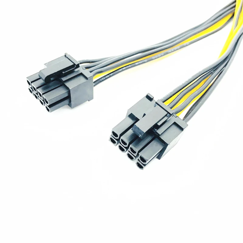 PCI-E 8 Pin to Dual 8 (6+2) Pin VGA Graphic Card Adapter Power Supply Cable - 20cm for Bitcoin Mining Description Image.This Product Can Be Found With The Tag Names Computer Cables Connecting, Computer Peripherals, PC Hardware Cables Adapters, Video card adapter