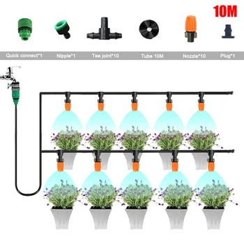 

Patio Spray Misters Watering System Kits Accessories for Outdoor Garden Greenhouse Nozzles Misting HUG-Deals