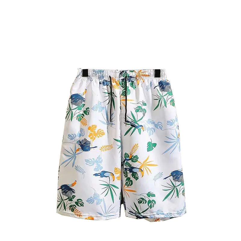 

Quick-drying Men's Swimwear Trunks Summer Loose Casual Swimsuit Shorts Hawaiian Mens White Beach Swimming Trunks Plus Size M-3xl