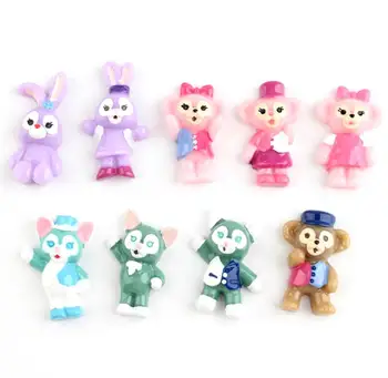 

Resin Flatback kawaii Animal Bear, Ballet Rabbit Cabochon Art Supply Decoration Charm DIY Scrapbooking Craft