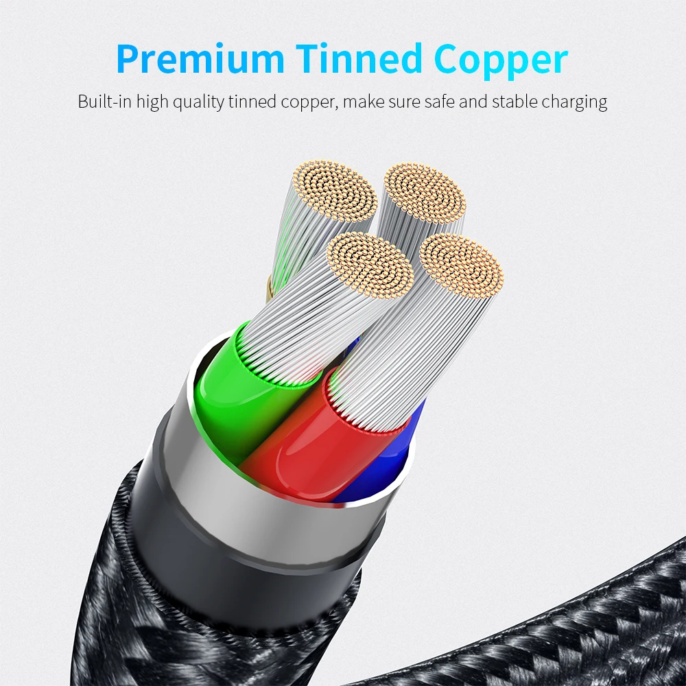 apple iphone charger cord Essager 540 Rotate Magnetic Cable Micro USB Type C Cable For iPhone Android Fast Charging Magnet Charger Phone Cable Wire Cord mobile phone cables