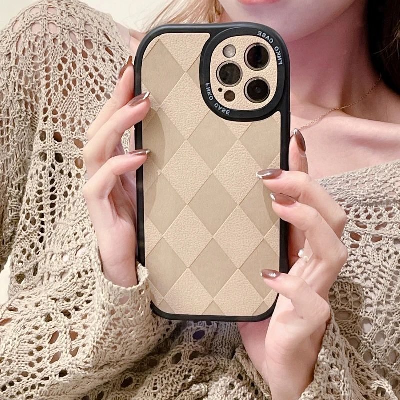 Корейский мягкий однотонный чехол в стиле ретро для iPhone 13 12 11 Pro Max X Xr Xs 7 8 Puls
