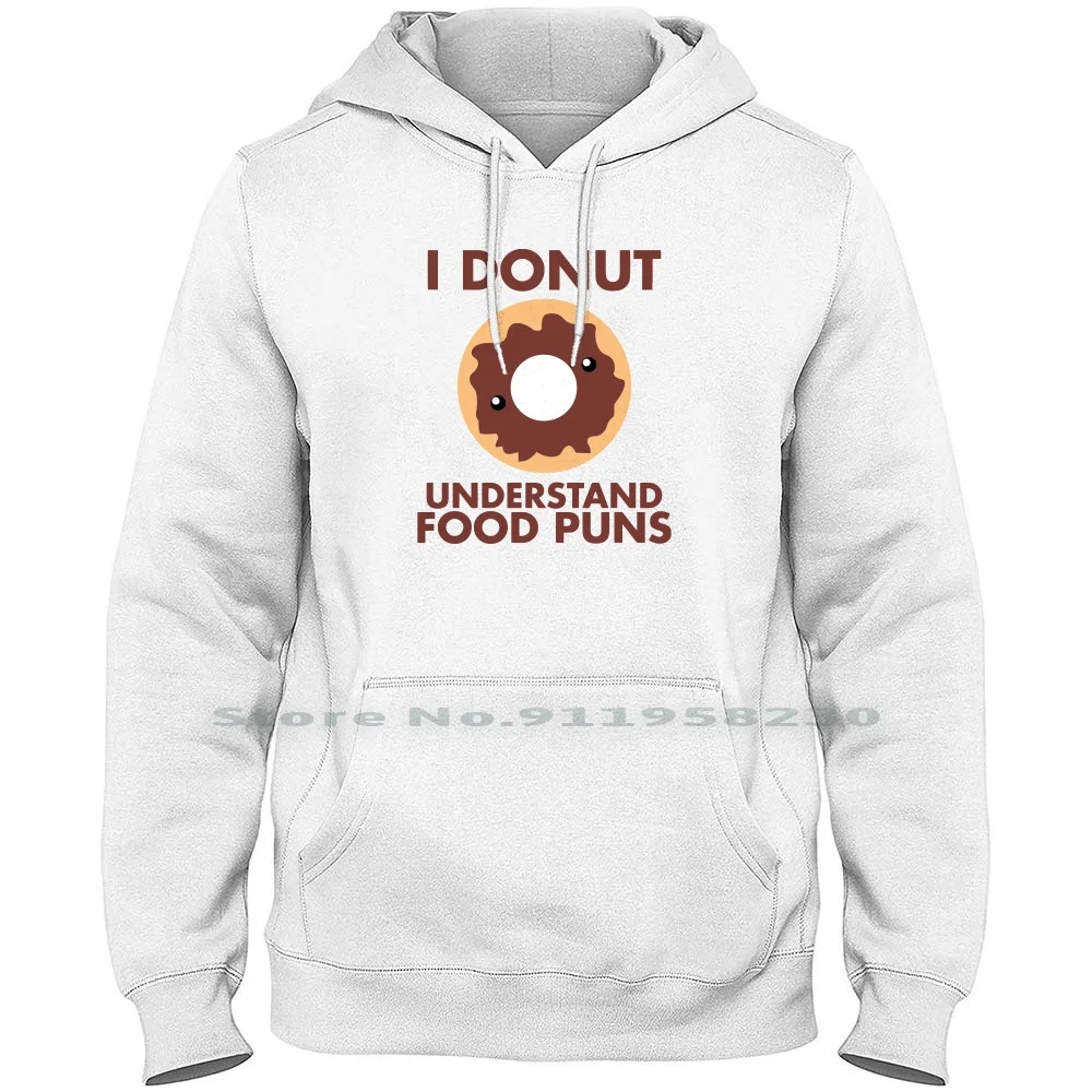 

Food Puns Men Women Hoodie Sweater 6XL Big Size Cotton Slogan Saying Parody Logan Humor Ying Tage Puns Joke Food Pun Age