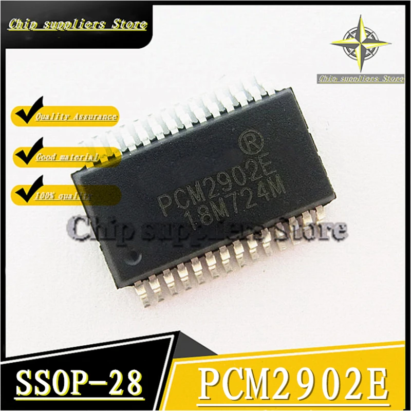 5PCS-20PCS// PCM2902E SSOP-28 Audio codec Nwe Fine materials 100%quality | Электронные компоненты и