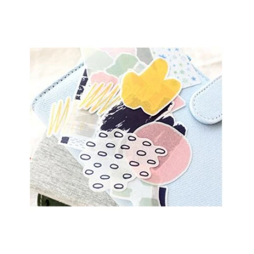 Японские декоративные цветочные дневники, дневники, винтажные бумажные наклейки для скрапбукинга, канцелярские товары, школьные принадлежности, Осенние 60 шт - Цвет: Salt color