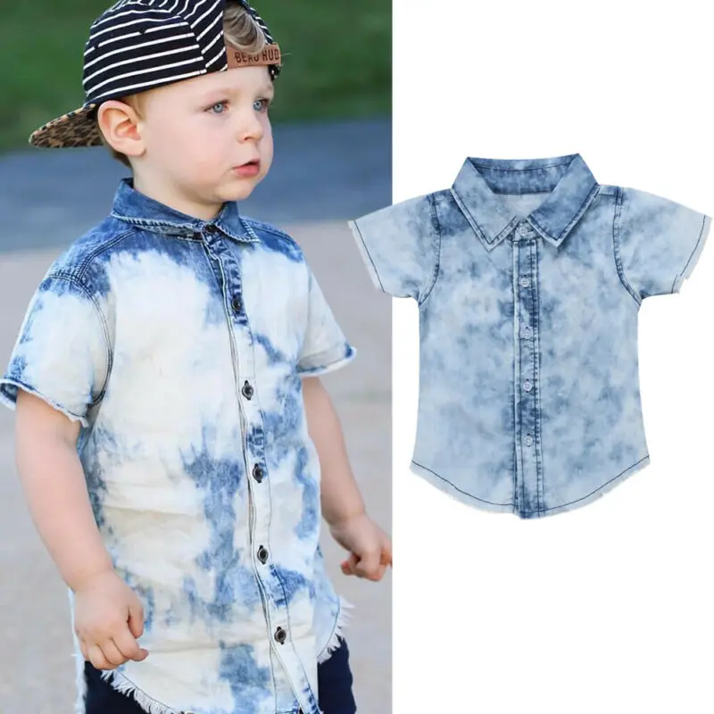 infant boy denim shirt