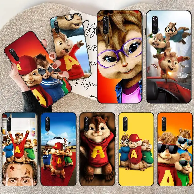 NBDRUICAI анимация Alvin y las ardillas Bling Cute чехол для телефона Redmi Note 8 8A 7 6 6A 5 5A 4 4X 4A Go Pro Plus