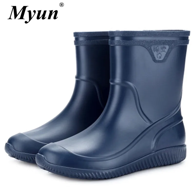 mens low rain boots