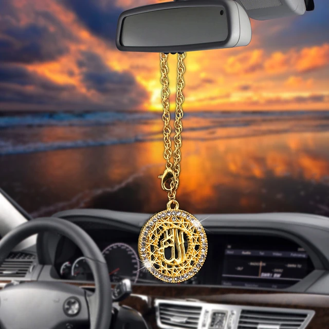 Autos Interior Kreative Ornamente Rückspiegel Dekoration islam muslim Allah  Anhänger Innen Autos Zubehör geschenke - AliExpress