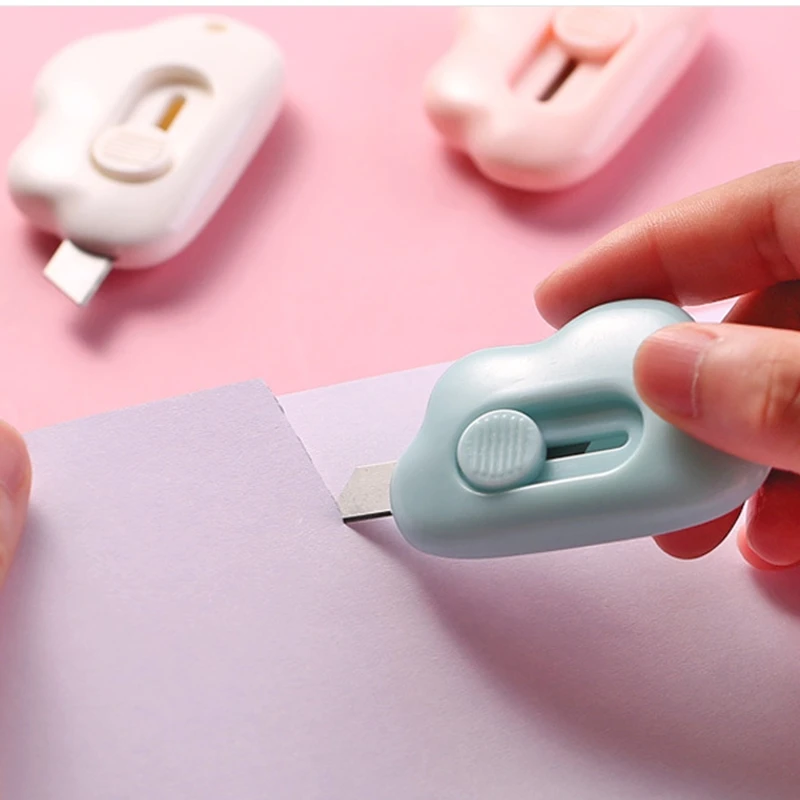 Mini Cloud Shape Utility Knife DIY Cutting Paper Cute Express Box Cutter  Envelope Opener Korean Stationery Gift School Office - AliExpress