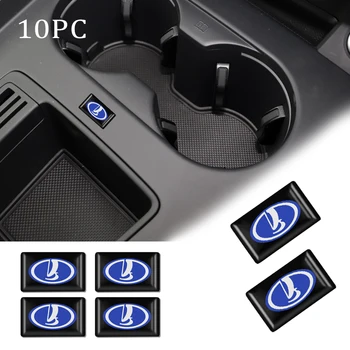 

10PCS 3D Car Styling Epoxy Resin Emblem Badge Sticker Decals For Lada Vesta 2015 - 2018 Xray Largus Granta Auto accessories