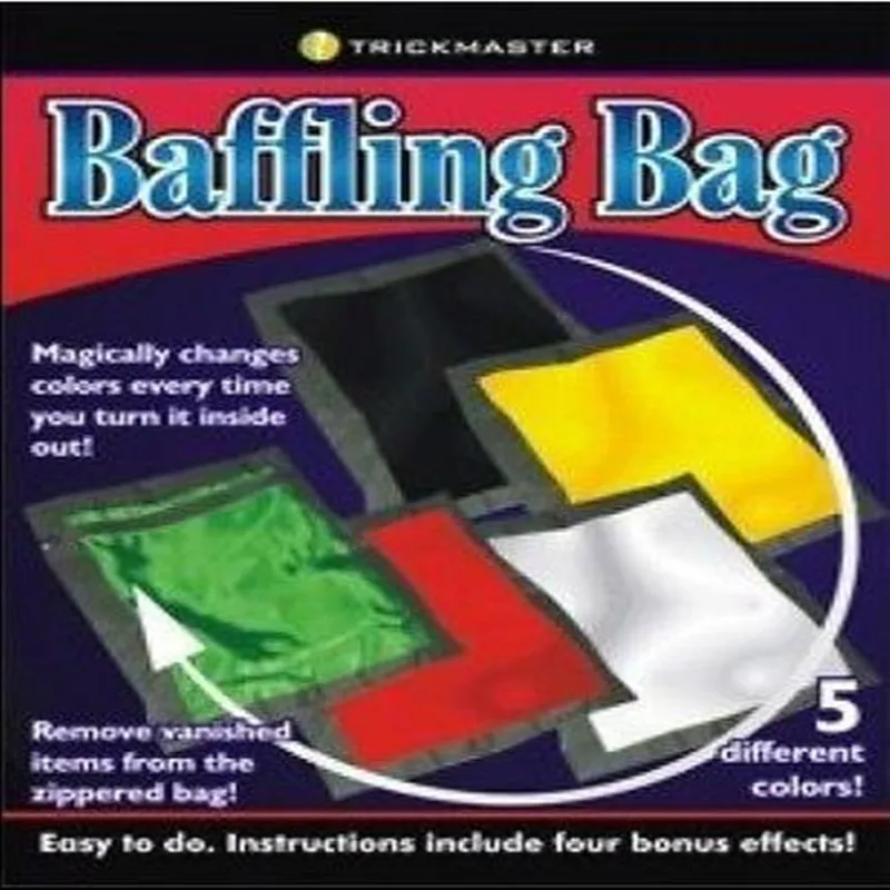 Novel Magician Color Change Bag Baffling Bag Magic Tricks Stage Illusion Fun QL 