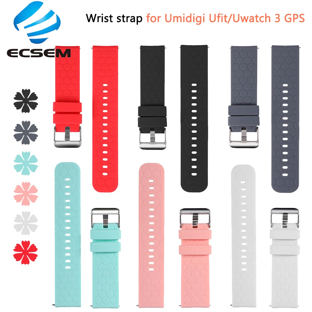

wrist band for Umidigi Uwatch 5 2S/3S Ufit watch accessories replacement soft adjustable strap for Umidigi Urun wristband