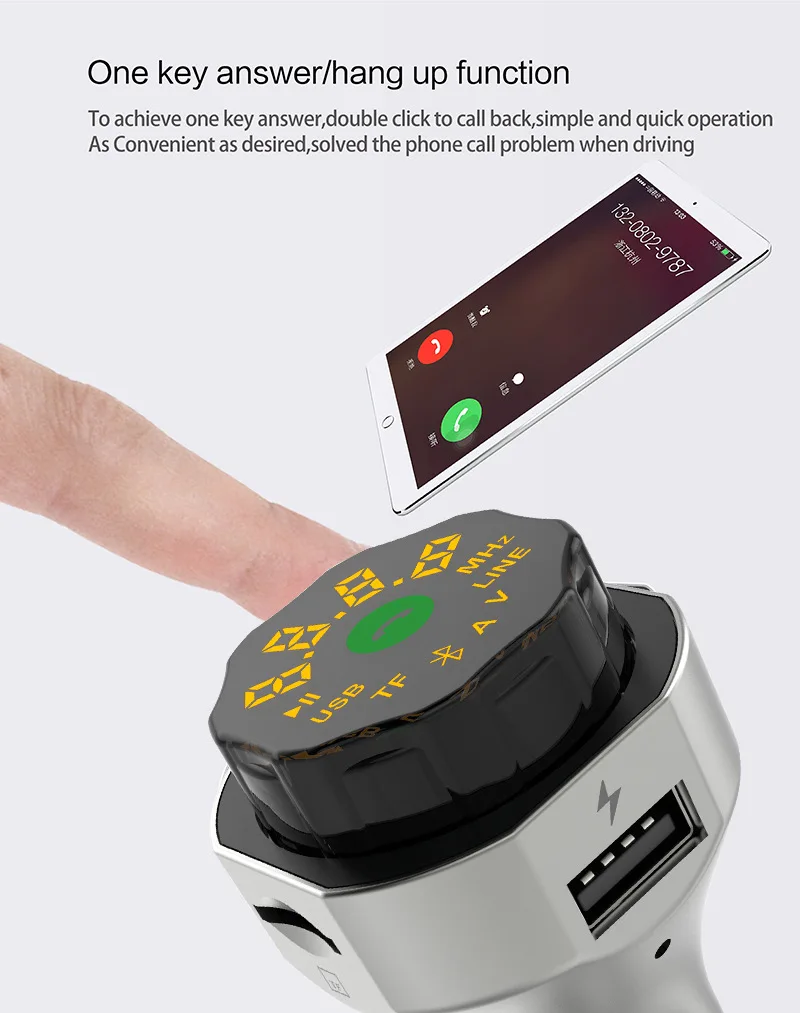 AP06 стиль металлический Автомобильный Bluetooth MP3 плеер безопасность молоток Hands-Free Звонки fm-передатчик пересечение границы