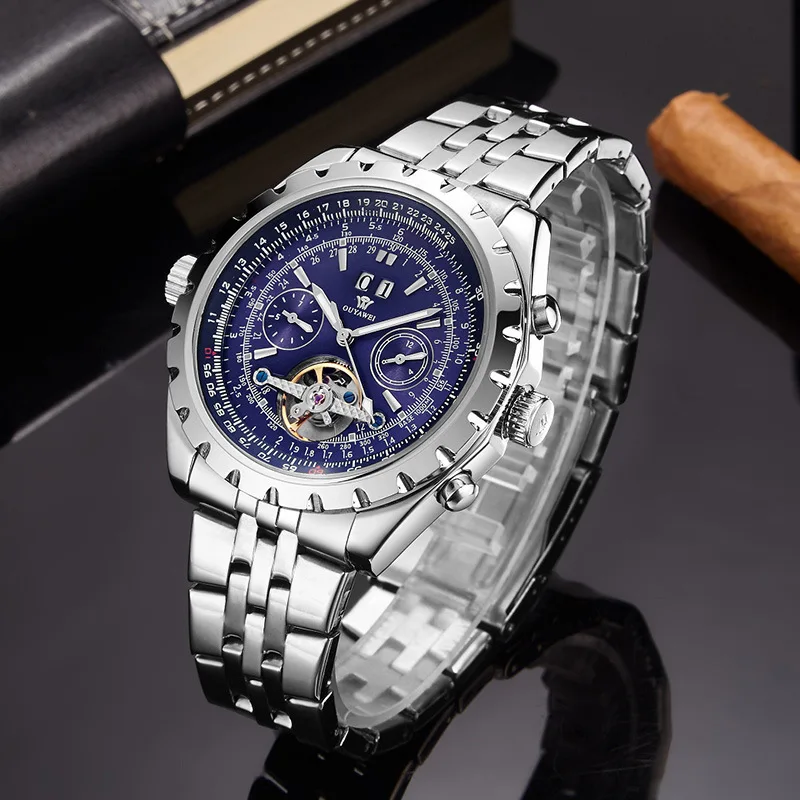 

Douyin Hot Selling Analog Watch Tourbillon MEN'S Watch Business Waterproof Night Light Top Grade