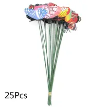 25Pcs Artificial Butterfly Decorations Garden Yard Lawn Patio Outdoor Art Ornaments Random Color Decorative Crafts Y5GB