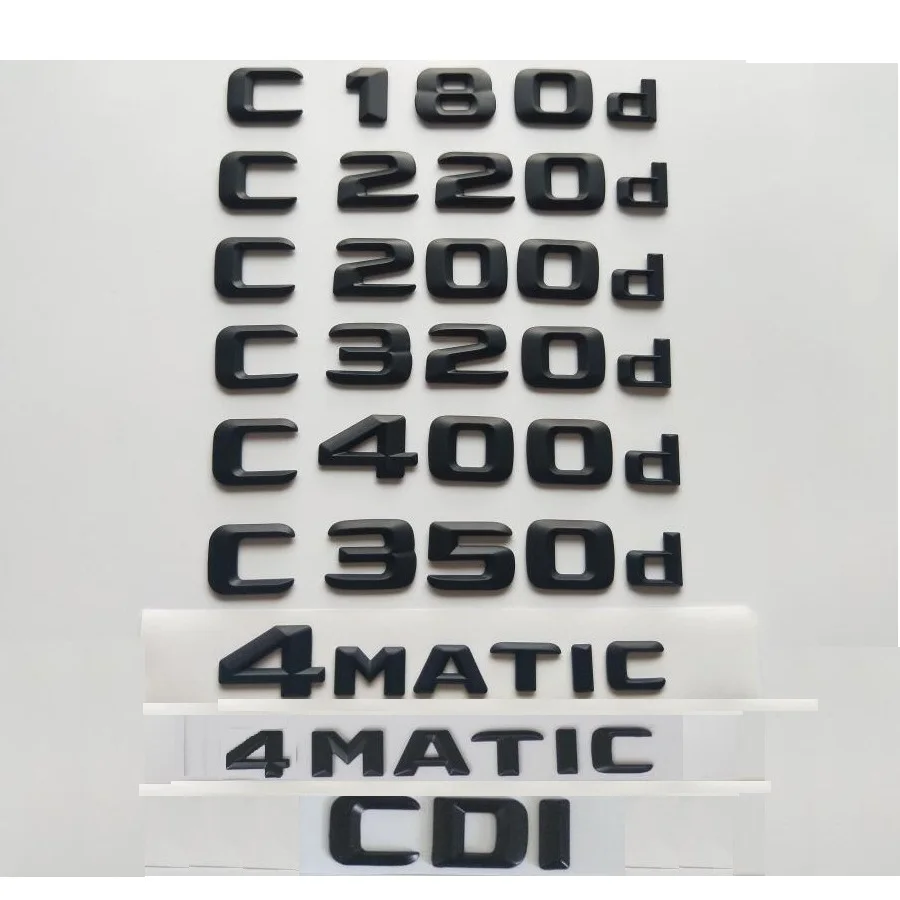 3D Черный для Mercedes Benz C160d C180d C200d C220d C250d C260d C280d C300d C320d C350d C400d C450d C500d C550d AMG CDI 4matic |