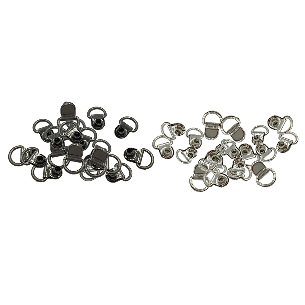 20pcs Boot Lace Hooks For Camp Hike Climbing Repair Leather Shoes