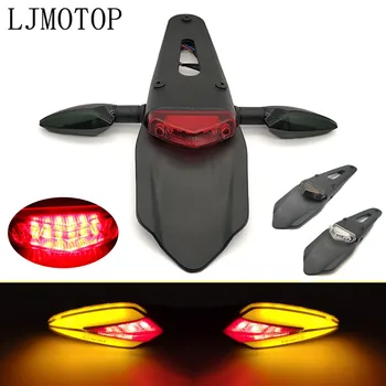 

Motorcycle Dirt Bike Rear Fender & Brake Stop Tail Light 12V LED Taillight lamp For Honda CRF250X CRF450R CRF450X CRF230F XR230