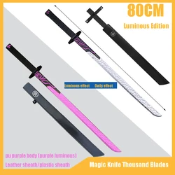 Couteau magique épée jouet 80cm pour enfants, Version lumineuse, tueur cinq Six sept Qi, accessoires Anime modèle Pu, nouvelle collection 2021 