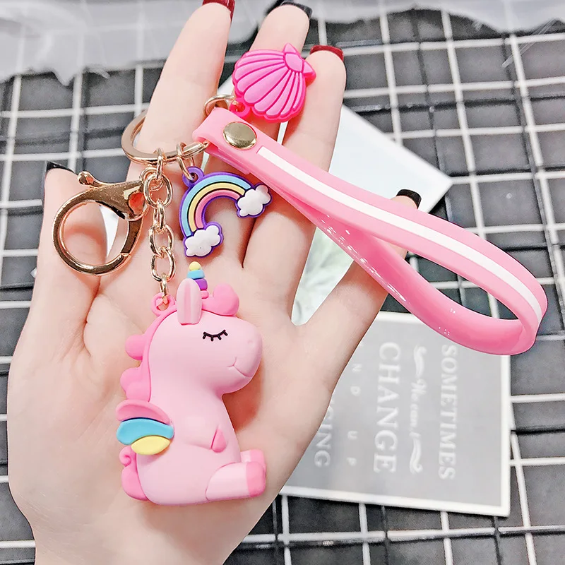 Cute Pony Unicorn Rainbow Keychain