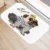 Suede Cute Dog Pattern Kitchen Bath Entrance Door Mat 40*60 Coral Velvet Carpet Doormat Floor Mats Soft Anti-Slip Rug Home Decor 24