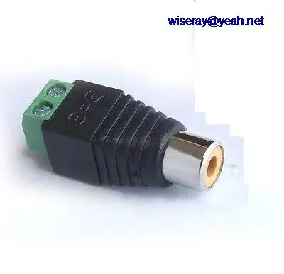 

DHL/EMS 250pcs RCA female socket Terminals for Video Monitor via twisted pair Con tor -A8