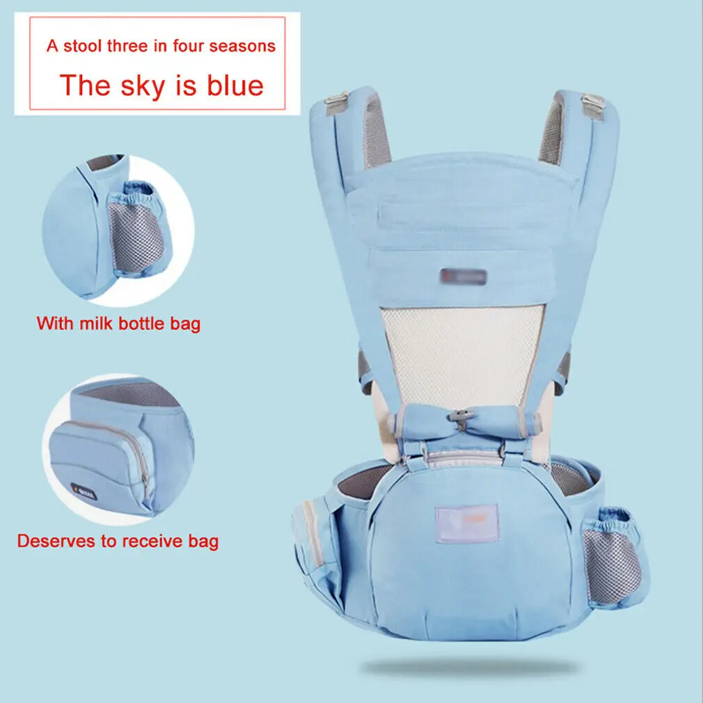 Новорожденный переноска для младенца дышащий эргономичный рюкзак на лямках обновление - Цвет: Four Season Style 2