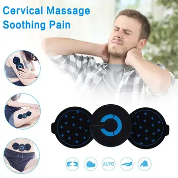 

Intelligent Cervical Massager Pulse Mini Portable Massage Stickers Vibration Muscle Relaxation Shoulder Neck Massager Recharge
