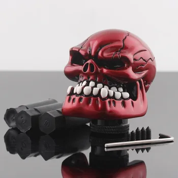

Manual Stick Gear Shift Knob Red Skull Head Car Accessories For Universal