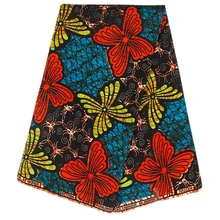 Новейшая африканская печать настоящая восковая Ткань 6 ярдов/шт