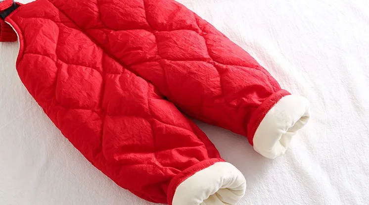 Рост 80-100 см, новинка года, зимний утепленный вельветовый комбинезон с хлопковой подкладкой для мальчиков и девочек, Детский комбинезон для младенцев