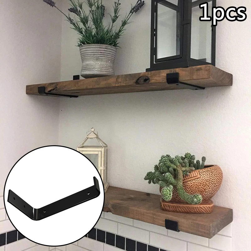 

Iron Bracket Wooden Shelf Cabinet Cupboard Kitchen Living Room Bedroom Storage Support Furniture Accessories