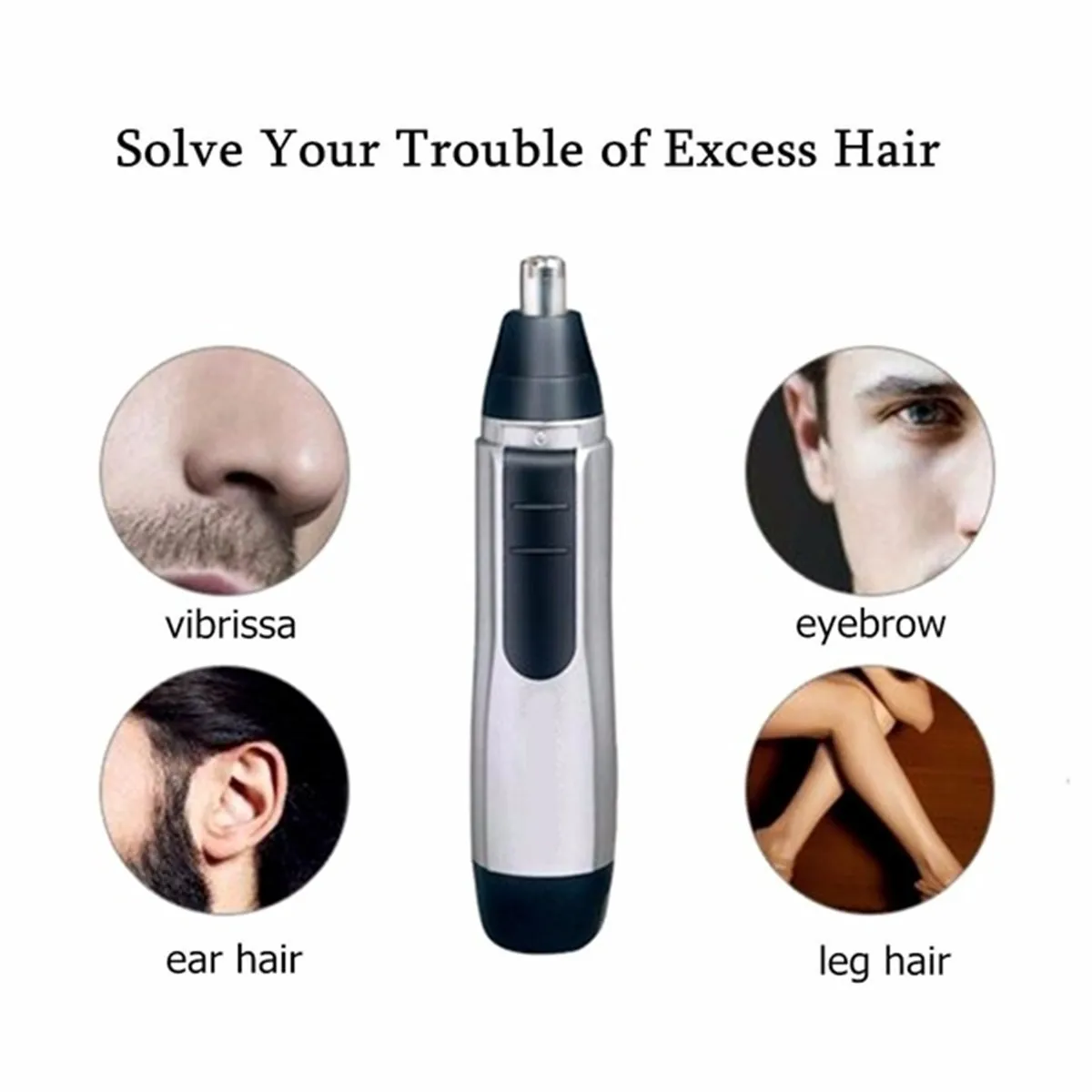 Персональный Электрический триммер для ушей, носа, шеи, бровей, для эпиляции, бритва, машинка для стрижки волос для мужчин и женщин, набор для удаления волос