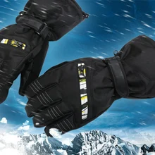 Мужские лыжные перчатки флисовые перчатки для сноуборда снегоходы мотоциклетные зимние перчатки ветрозащитные водонепроницаемые зимние перчатки