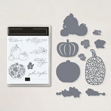 

New PUMPKINS Shape Cutting Dies Stamps Scrapbook Diary Secoration Embossing Stencil Template Diy Greeting Card Albums 2021