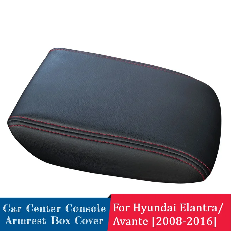

Center Console Cover Pad For Hyundai Elantra Avante i35 2008-2016, Waterproof Car Armrest Seat Box Cover, Leather Armrest Cover
