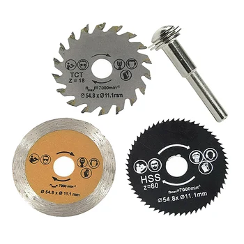 

High Speed Alloy Steel Roulette Blade Kit Link Mini Thin Saw Blade Woodworking Power Tool Accessories DTT88
