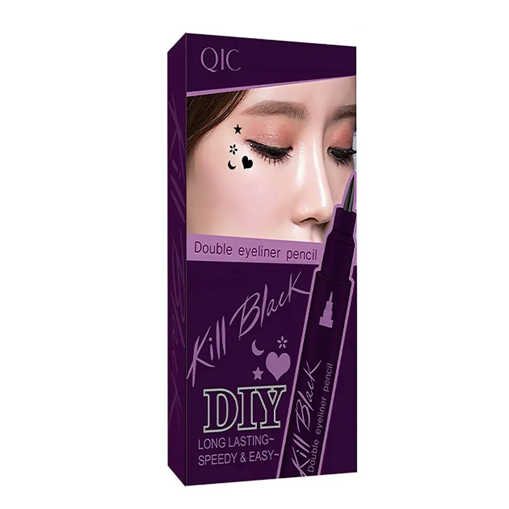 Waterproof Double Eyeliner Makeup Eyeliner Seal Double Head Makeup Eyeliner Seal Eyeliner Double Eyeliner Seal
