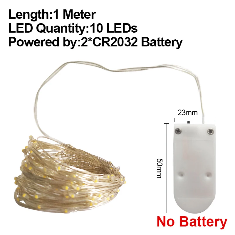 1M CR2032 No Battery Goodland светодиодный светильник для кухни под шкаф 100 светодиодный s светильник для шкафа лампа подсветка в шкафу светильник s для кухонного шкафа - Цвет: 1M CR2032 No Battery