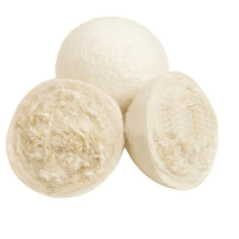 Hot Wool Dryer Balls 6pcs/pack Reusable Natural Organic Laundry Fabric Softener Ball Premium Organic Laundry Clean Ball
