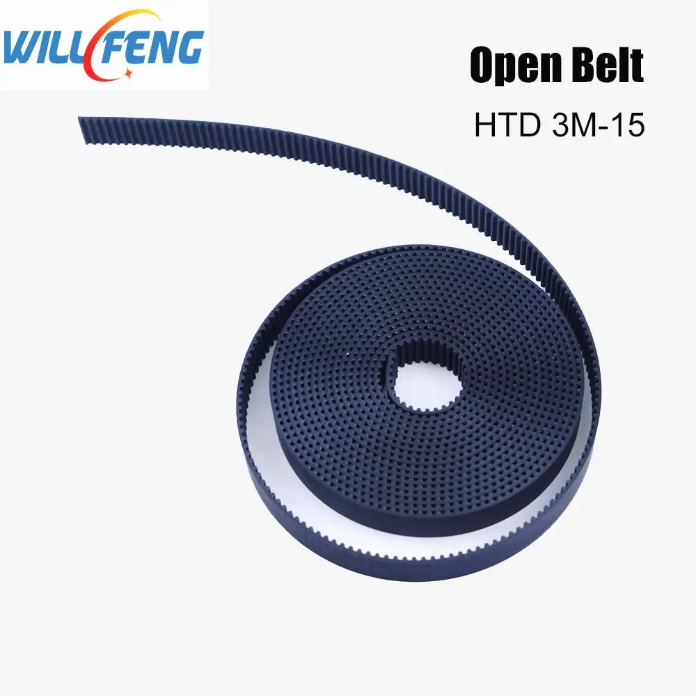 Will Feng HTD 3M 15 резиновый ремень для лазерной резки Co2 гравировальный станок|belt