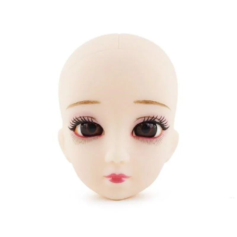 only head 30 см, BJD, обнаженное тело/голова, 1/6, подвижные шарниры, BJD, куклы, игрушка, 3D глаза, тело для самостоятельного макияжа, Обнаженная BJD, кукла AT60 - Цвет: only head