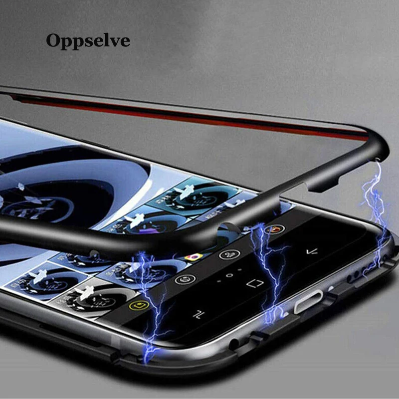 Роскошный ультра металлический магнитный чехол для iPhone 11 Pro Max Магнитный из