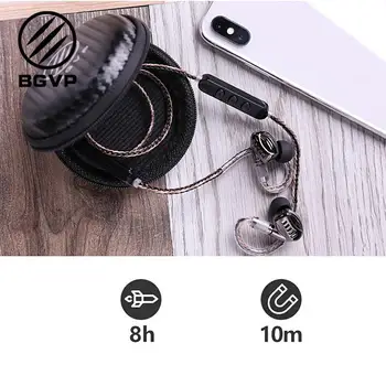 

BGVP M1 Bluetooth Module Earphone Cable Detachable Cable for MMCX Headsets BGVP DN1 DM5 DS1 HiFi OCC Cable with Mic