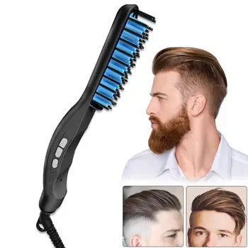 

Multifunctional Men Hair Brush Beard Straightener Hair Straightening Curler Comb Electric Hair Styler Tools
