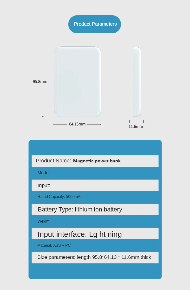 usb power bank 2022 1:1 10000mAh Portable Magnetic Wireless Power Bank For iphone 12 13 13Pro Max Mini Powerbank Mobile Phone External Battery usb c power bank