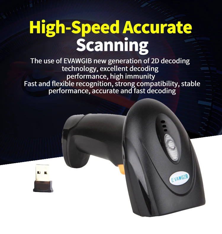 datalogic scanner Escáner de códigos de barras 1D 2D para almacenes de logística de supermercados Barrido inalámbrico bluetooth EVAWGIB scanmarker air