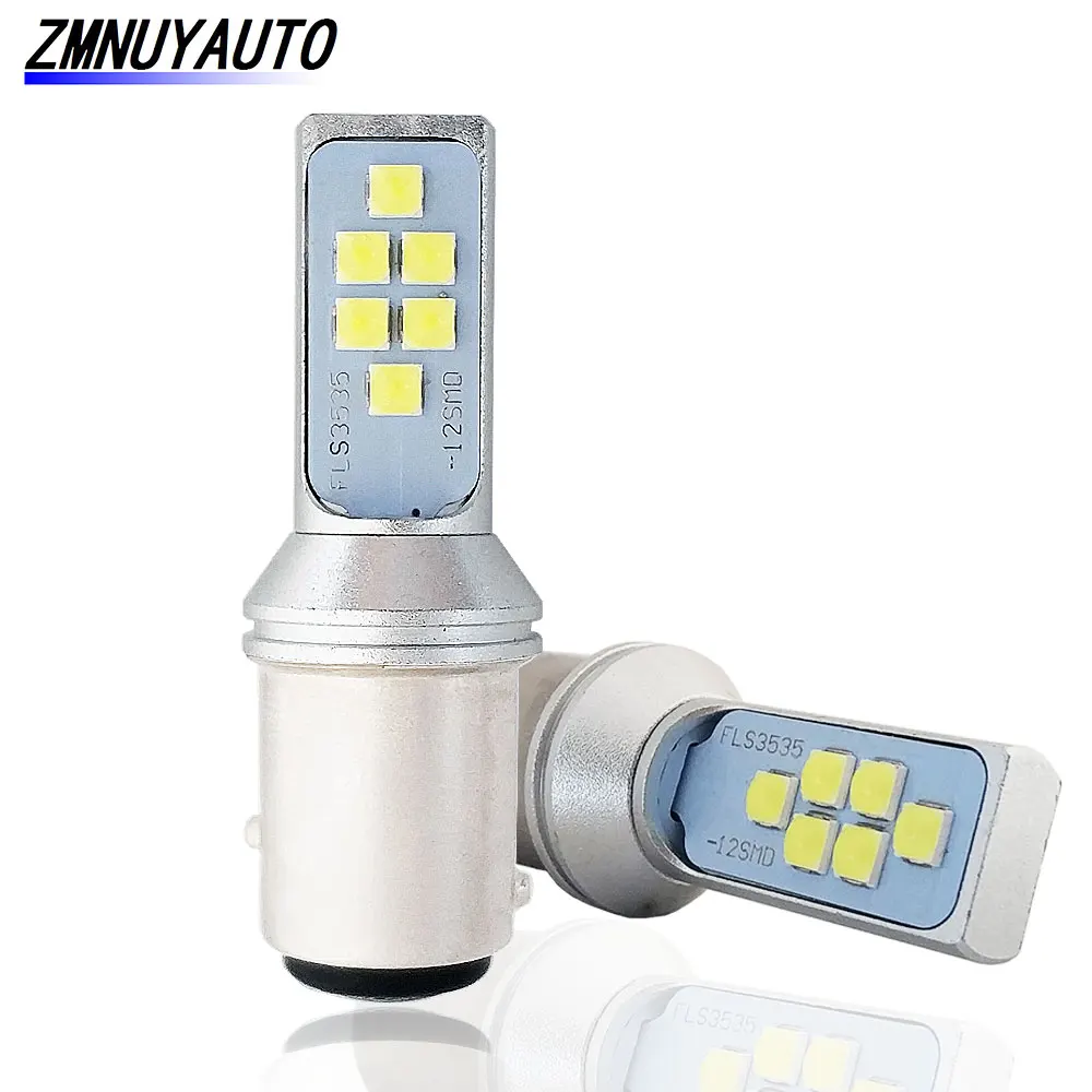 

2PCS 1157 BAY15D P21/5W LED Bulb 12 3535SMD Car Turn Signal Lights Tail Reverse Auto Lamp 12V 24V White Amber Red