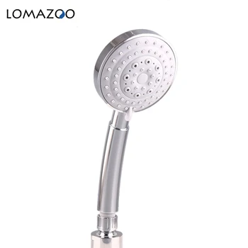 

LOMAZOO 5 Modes ABS Plastic Bathroom Water Saving Shower Adjustable Shower Spray Bath Hand Shower Head Large Panel